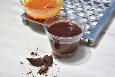 Ganache σοκολάτας με κονιάκ & toffee καραμέλας